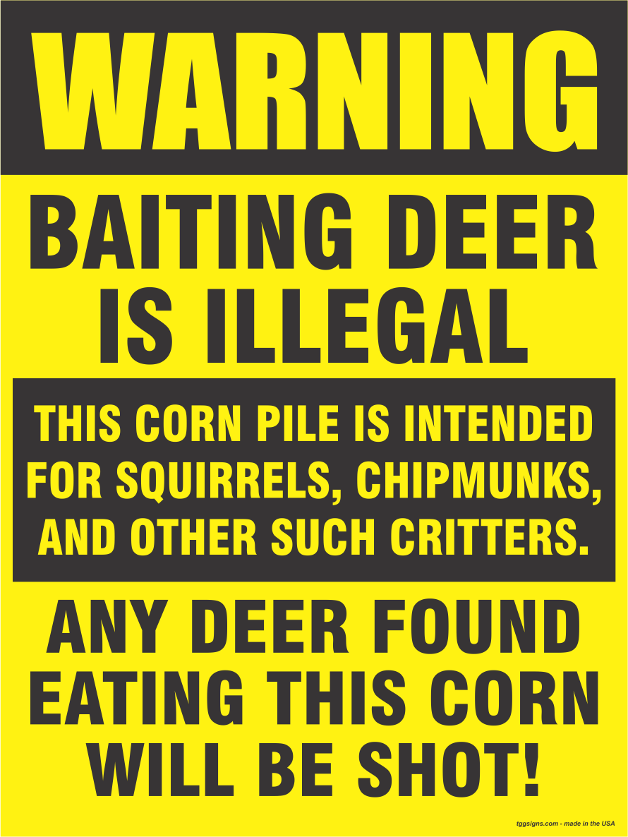 Baiting Deer Sign