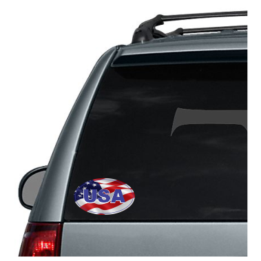 USA American Flag (Oval) Decal