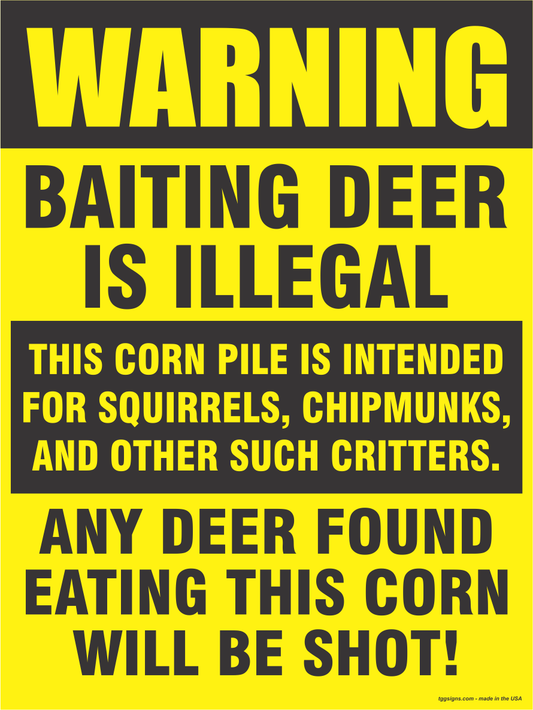 Baiting Deer Sign