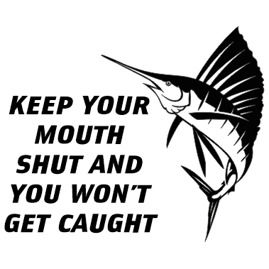 Marlin - Keep Your Mouth Shut Decal