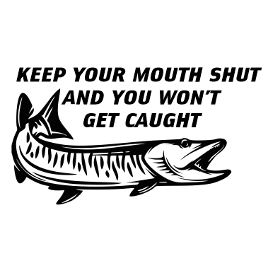 Musky - Keep Your Mouth Shut Decal