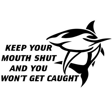 Shark - Keep Your Mouth Shut Decal