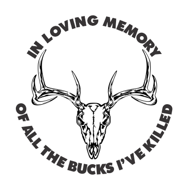 Buck Hunting Decal