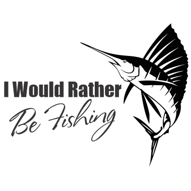 Marlin - I Would Rather Be Fishing Decal