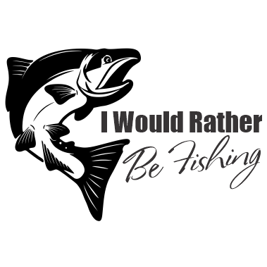 Salmon 2 - I Would Rather Be Fishing Decal