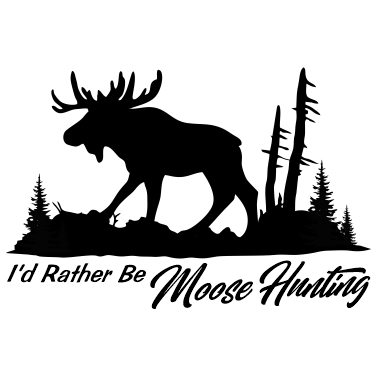 Moose Hunting Decal