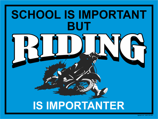 Motocross Riding Is Importanter