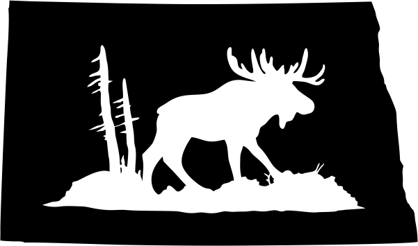 North Dakota Wildlife State Decal