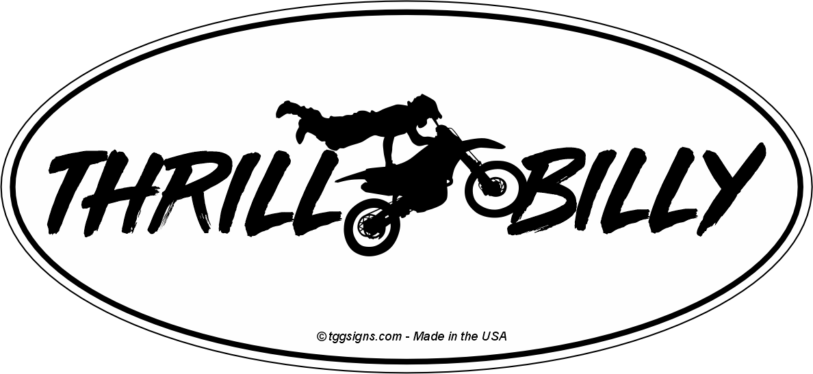 Thrill Billy Decal